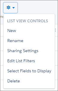 List View Controls