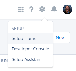 Setup Menu Dropdown